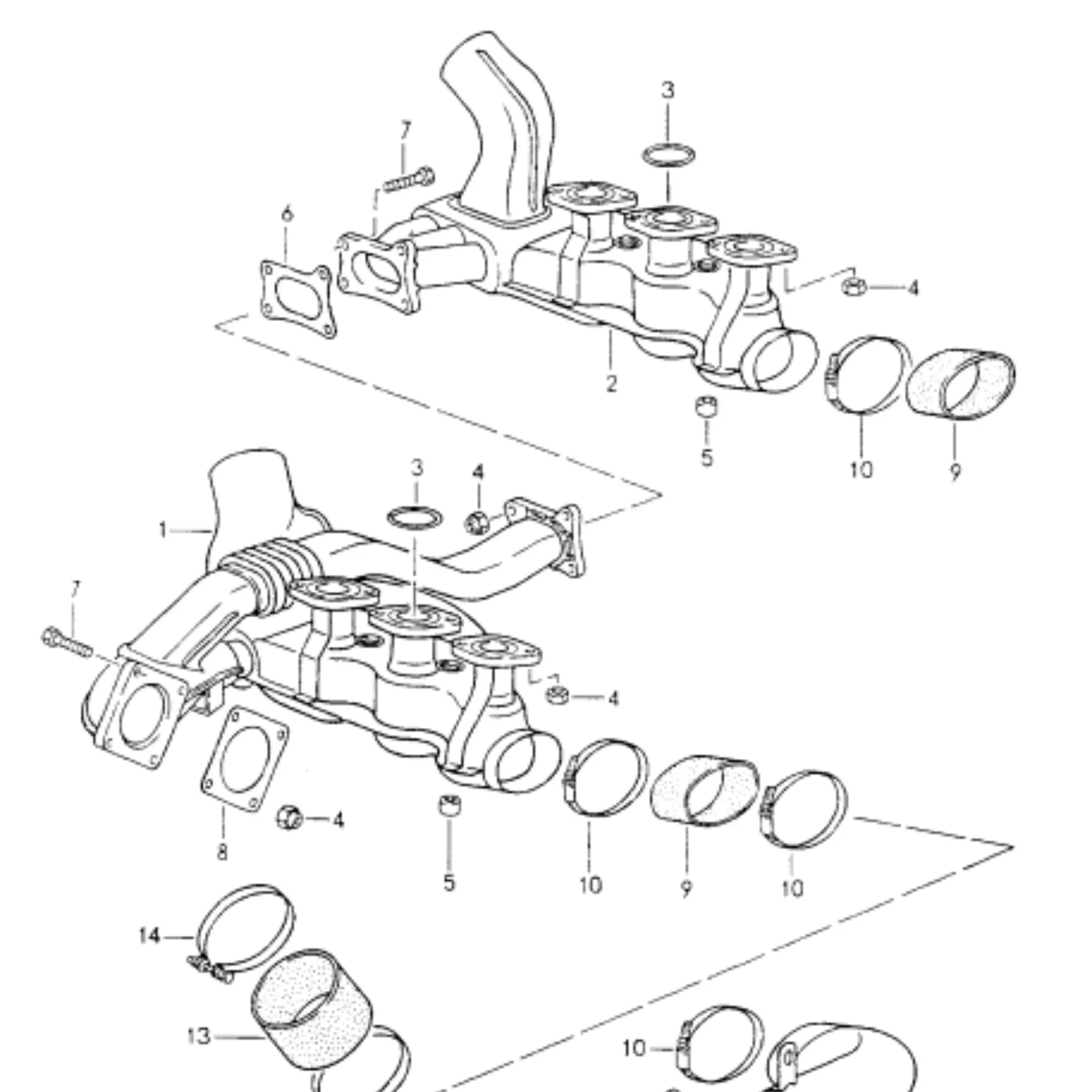 Gummimanschette Wärmetauscher Original Porsche 964_3