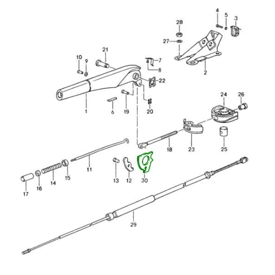 Handbremsen Arretierstück Sperrklinke Porsche_3