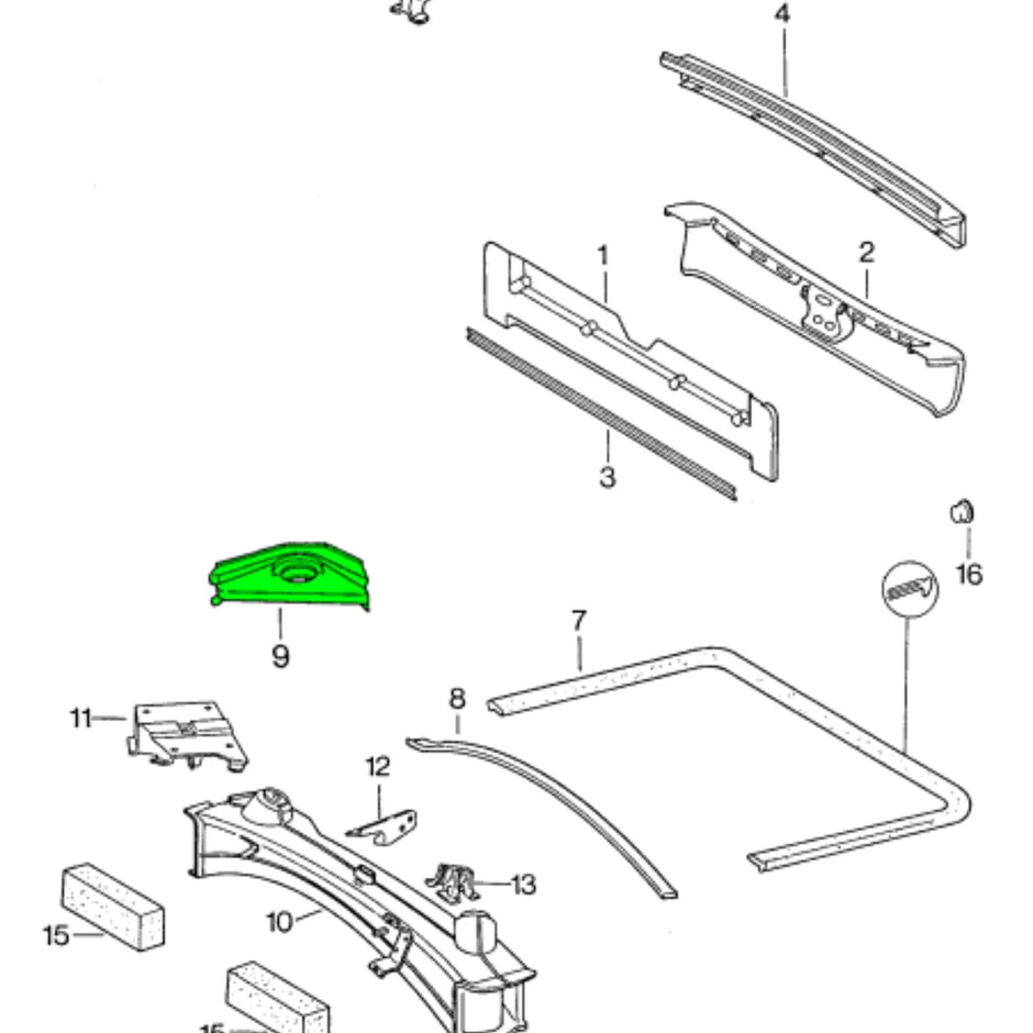 Motorhalterung Ecken Reparaturblech Porsche 911_3