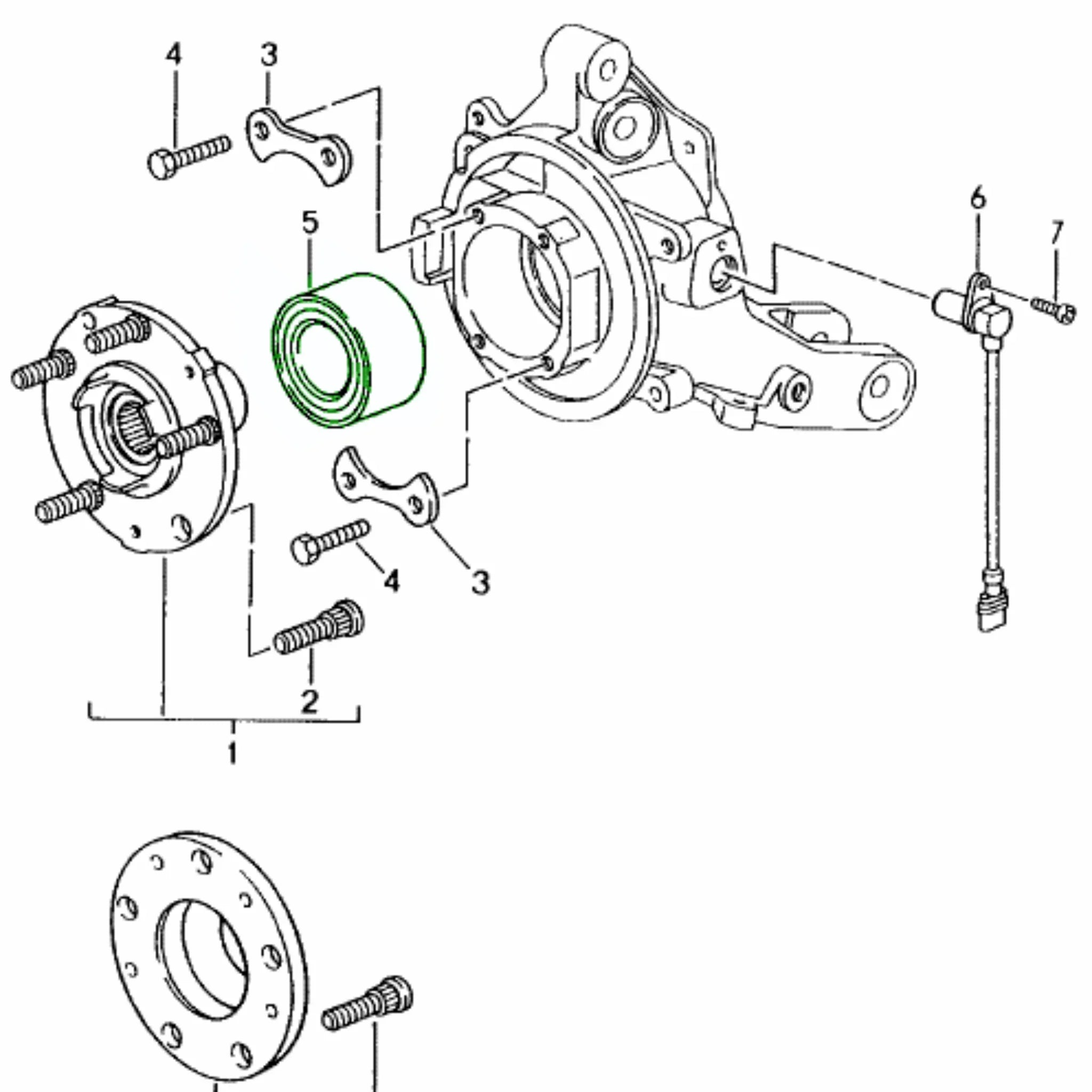 Radlager Hinten Porsche 993 964 Turbo_2