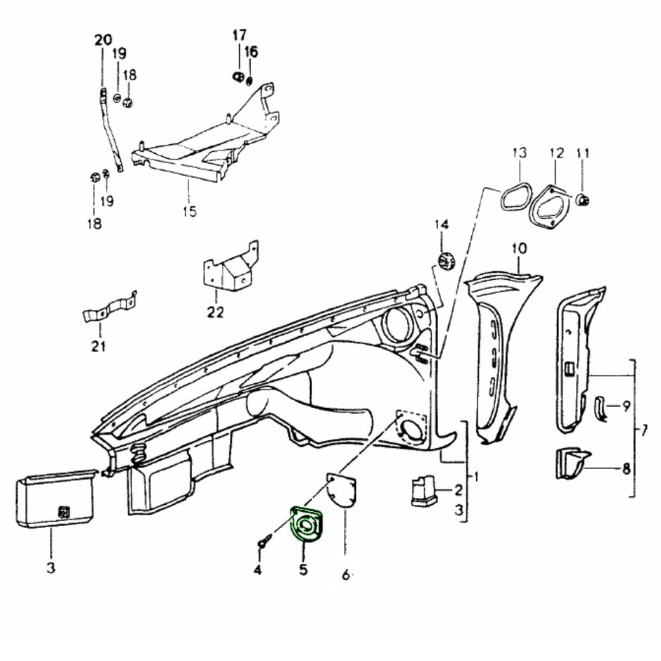 Abdeckplatte Radhaus Vorne Original Porsche 964_3