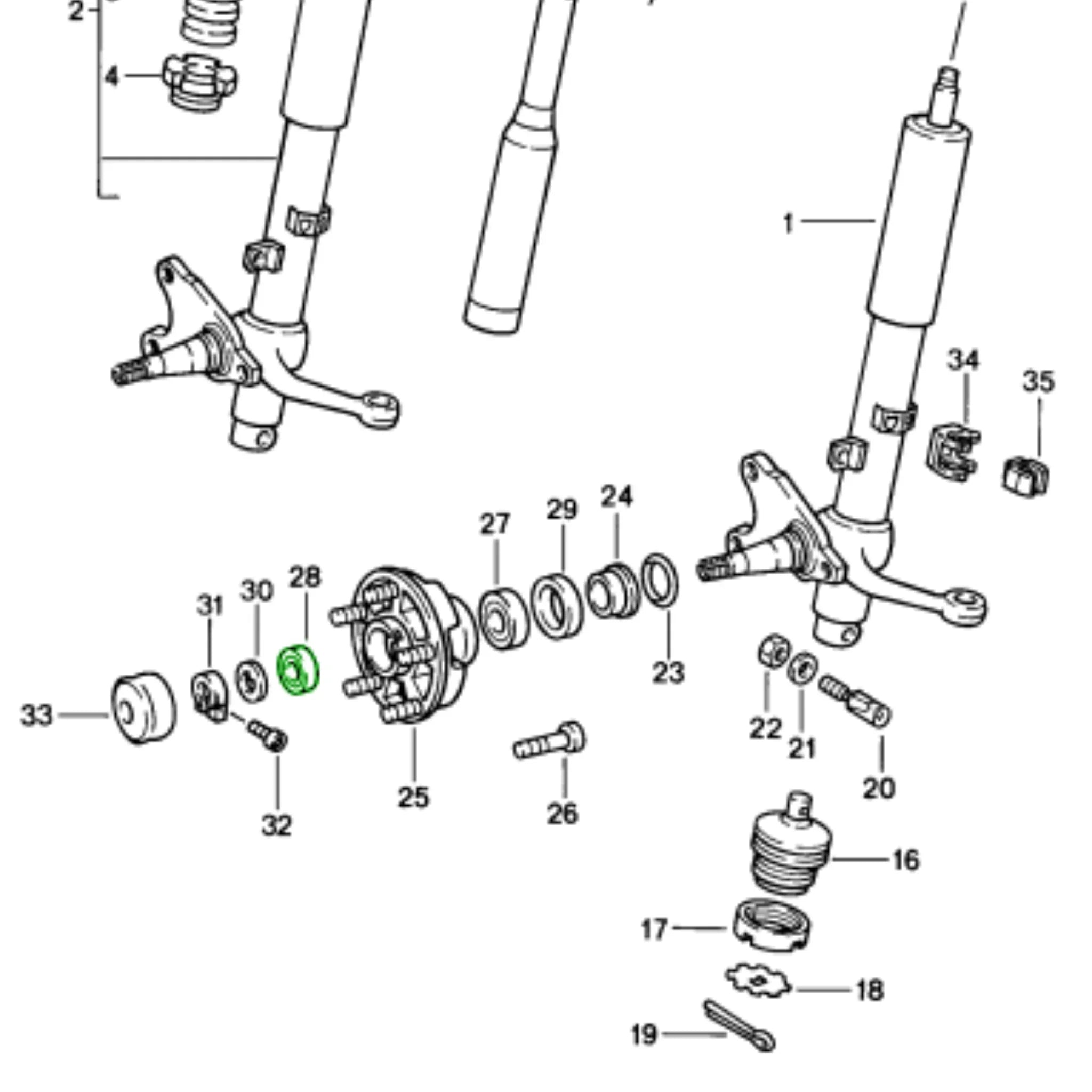 Radlager Vorne Außen Original Porsche 911_4