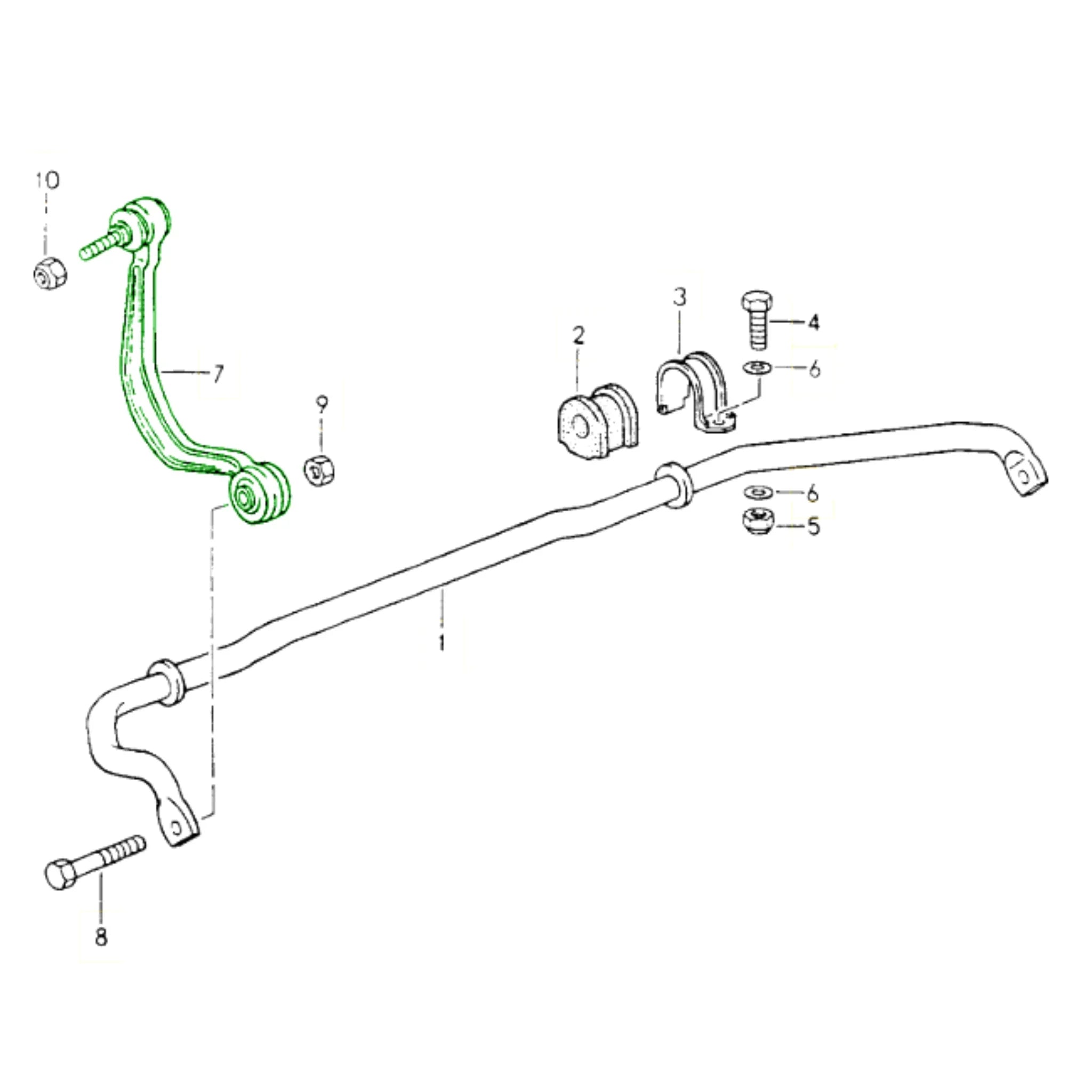 Koppelstangen Set Vorne Hinten Porsche 993 Turbo M030_4