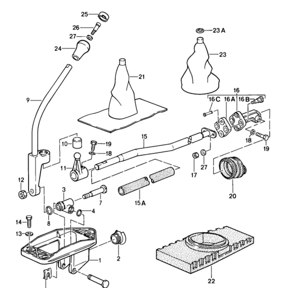 Schaltknauf Leder Porsche 911 Carrera Turbo G50_4