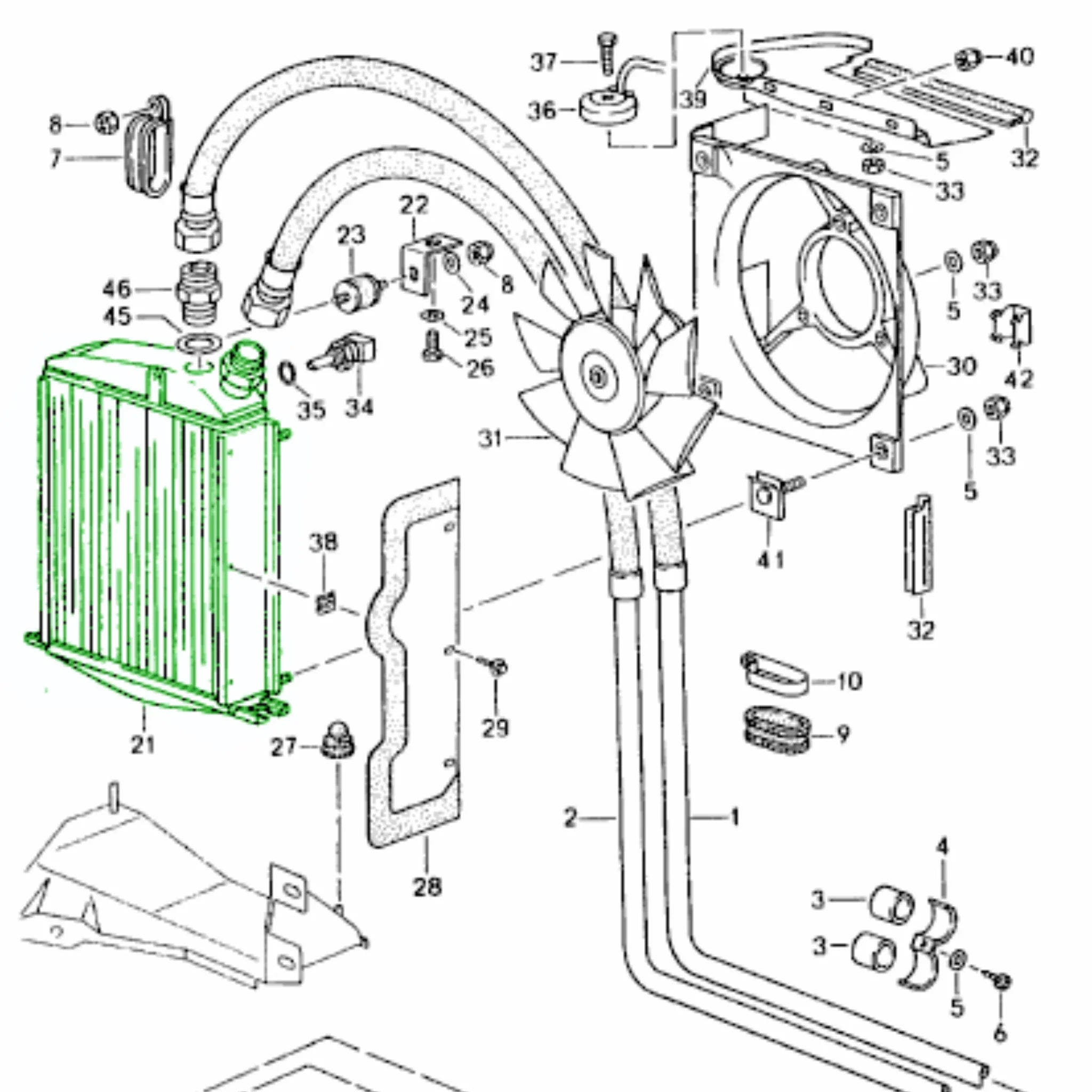 Ölkühler Front Porsche 964 993_3