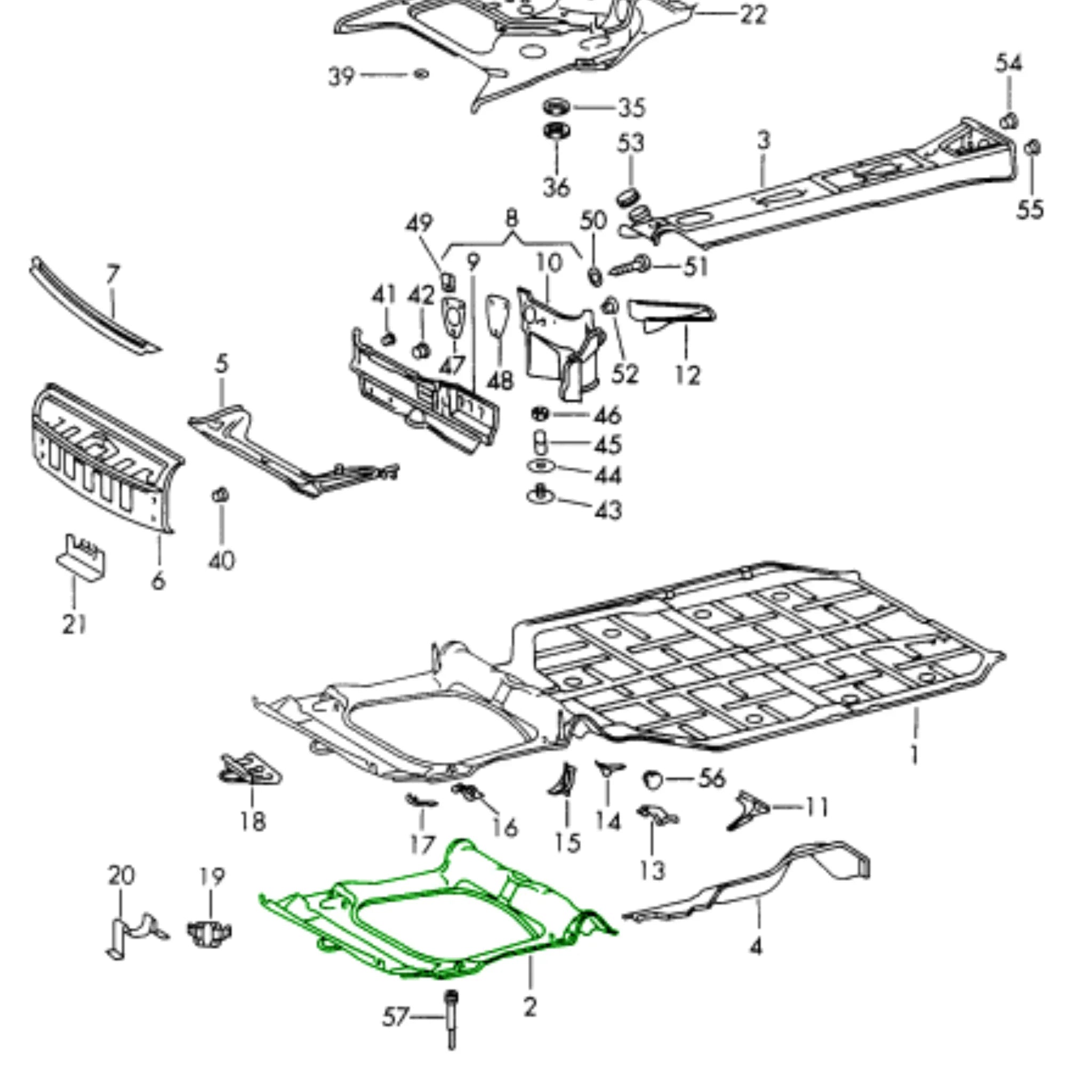 Vorderer Boden Abschlepphaken Porsche 911 F-Modell_4