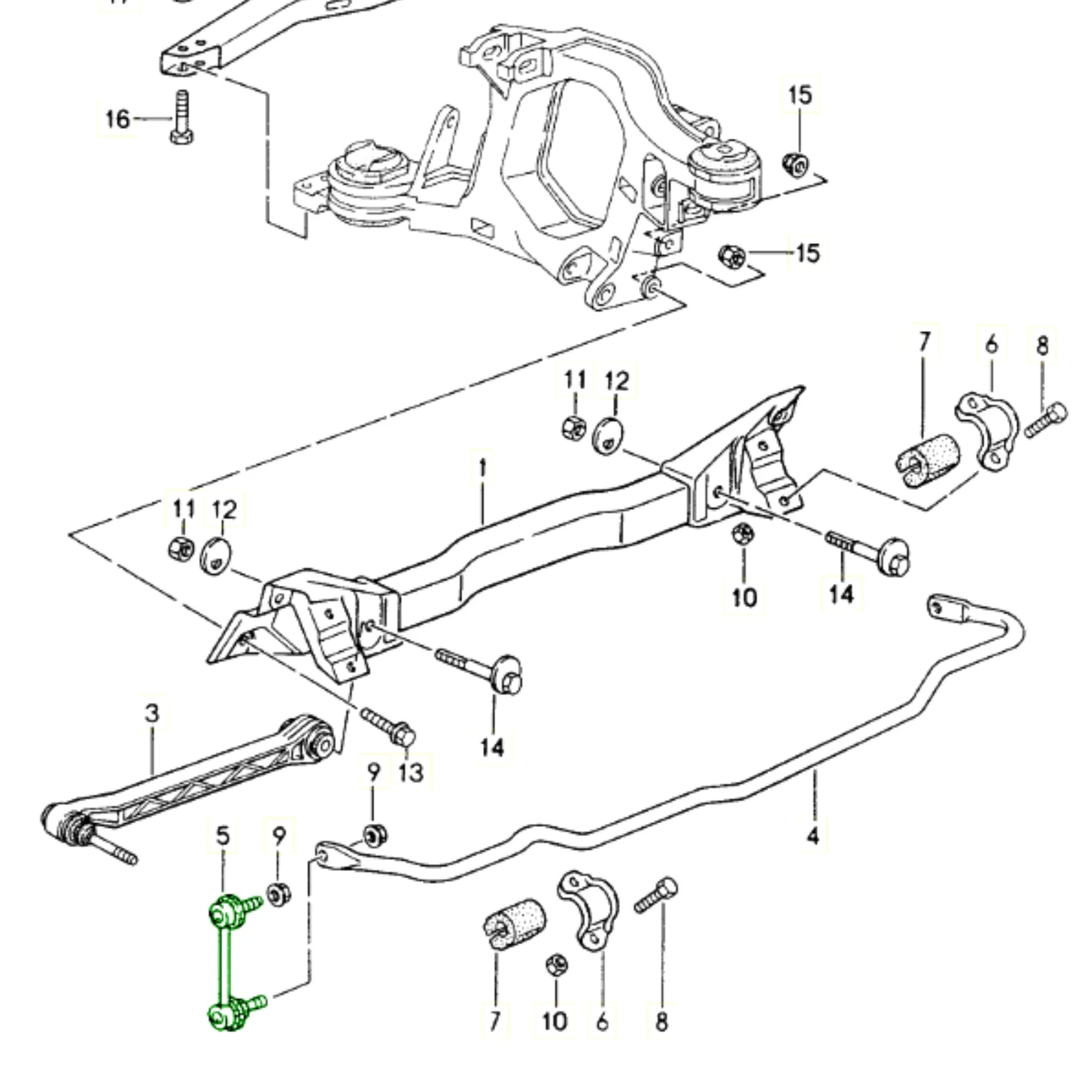 Koppelstangen Set Vorne Hinten Porsche 993 Carrera 2_4