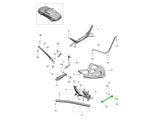 Rear track rods with bolts and nuts, set | Porsche Boxster / Cayman 981 / 718 | Kit of OEM parts – image 2