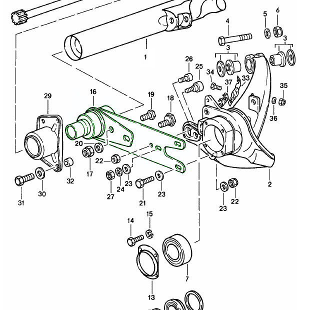Sport-Schnellverstell-Federteller-Set hinten G50 | Porsche 911 1986 – 1989 | OEM