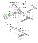 Rear wheel hub | Porsche 996 / 997 | Genuine Porsche Part – image 5