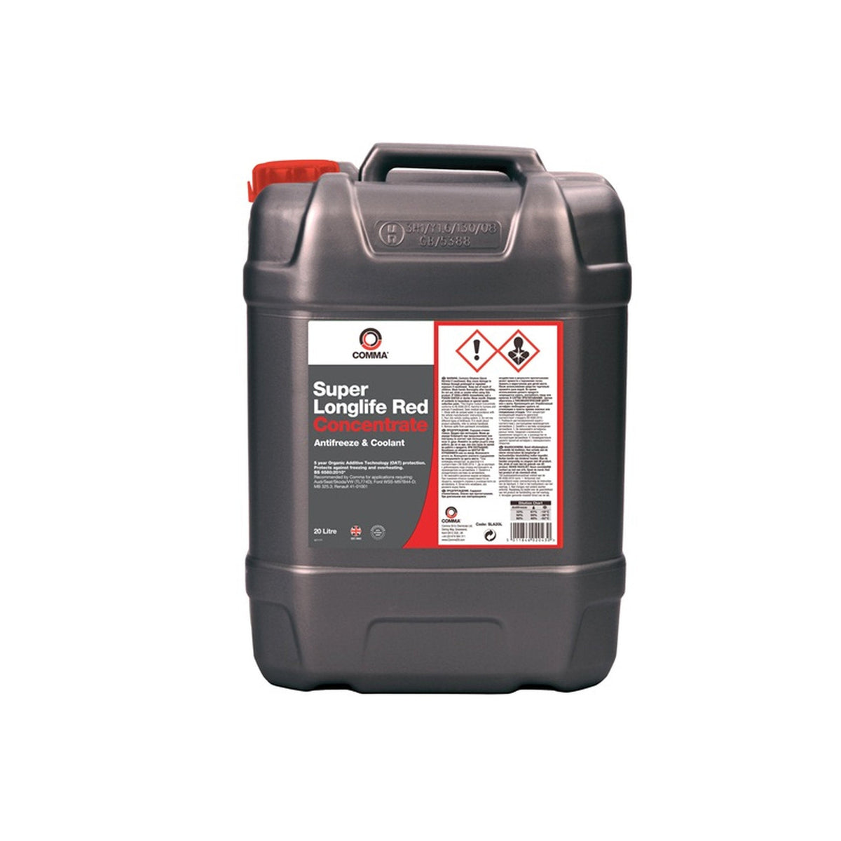 Kühlwasser-/Frostschutzmittel, 20 l Garagenflasche (konzentriert) – lange Lebensdauer, 5 Jahre, rot, Porsche-Fahrzeuge