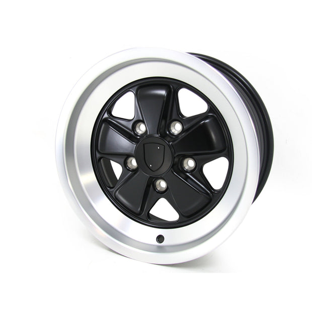 15" Fuchs Style Alufelge 7.0J ET23 Schwarz Matt 5x130