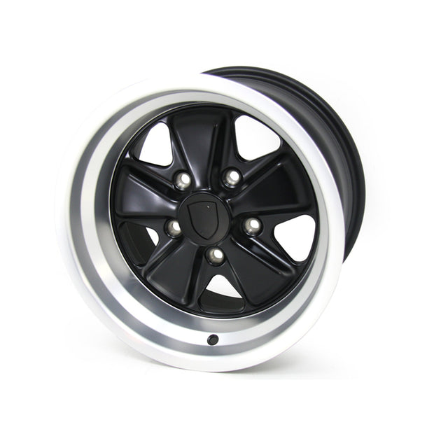 15" Fuchs Style Alufelge 9.0J ET15 Schwarz Matt 5x130