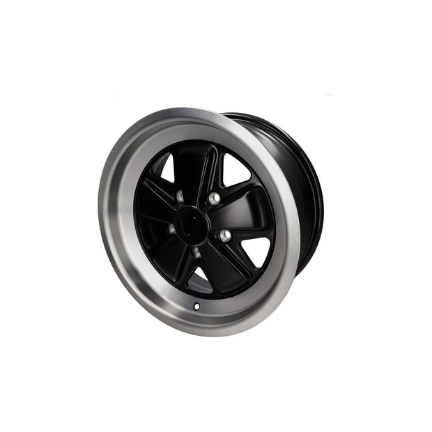 16" Fuchs Style Alufelge 7.0J ET23 Schwarz Matt 5x130