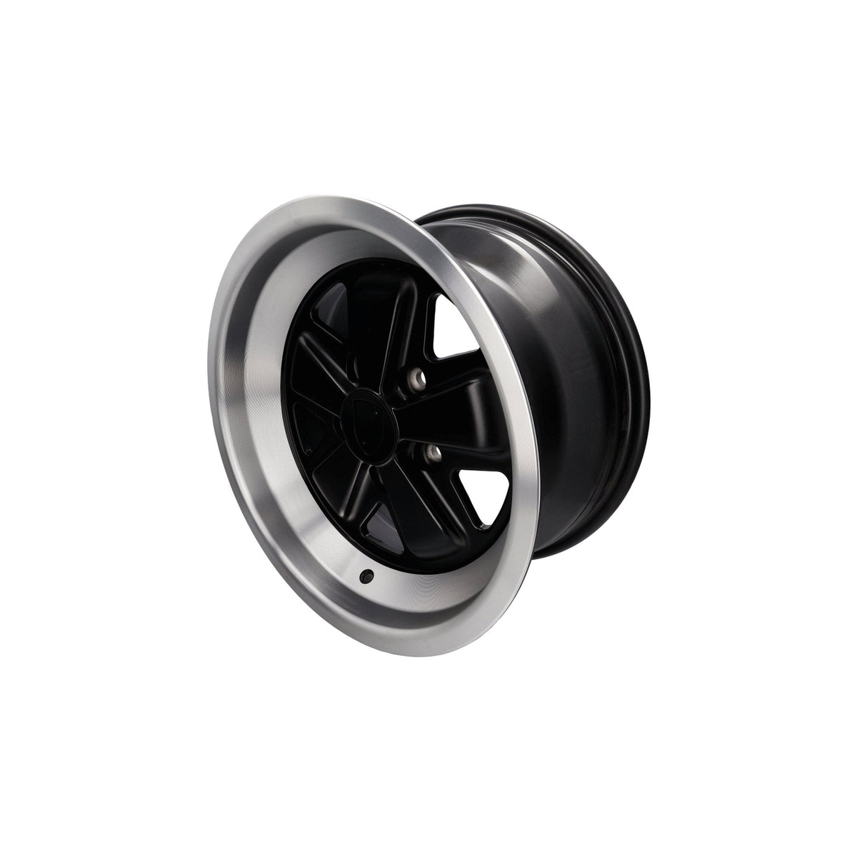 Alufelge 16 Zoll 8,0J ET10,6, schwarz matt, 5-Speichen-Design, 5×130