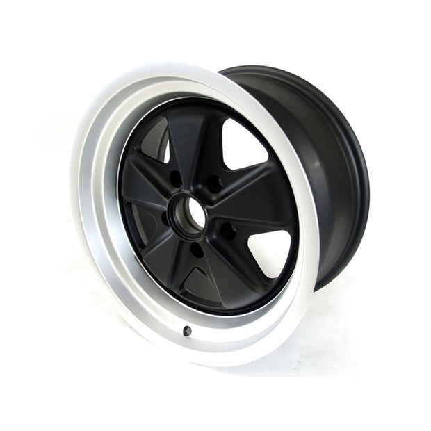 17" Fuchs Style Alufelge 9.0J ET16 Schwarz 5x130