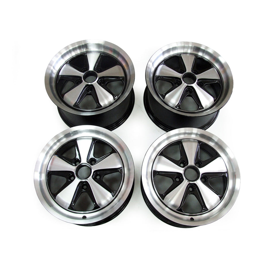 17" Fuchs RSR Style Alufelgen-Set (4 Stück) 7.0J und 9.0J Schwarz