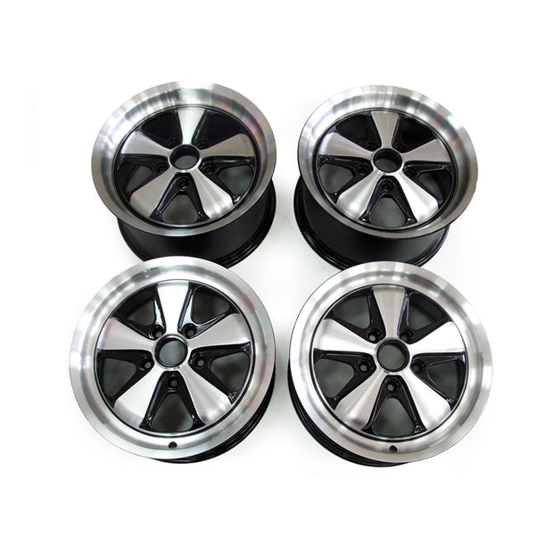 17" Fuchs RSR Style Alufelgen-Set (4 Stück) 7.0J und 9.0J Schwarz
