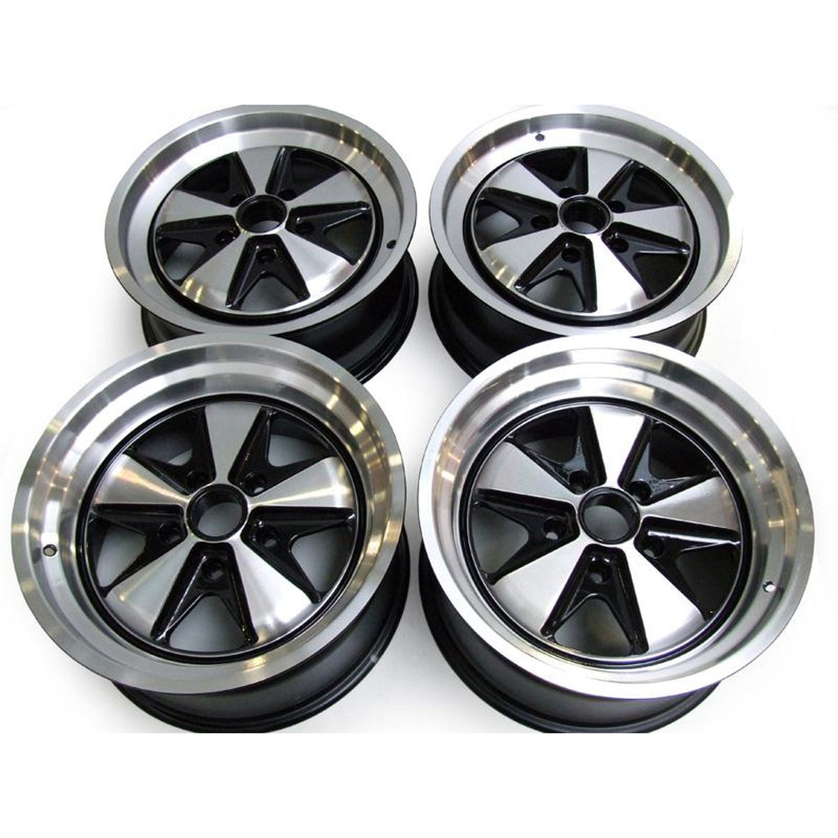 17" Fuchs RSR Style Alufelgen-Set (4 Stück) 7.5J und 9.0J Schwarz