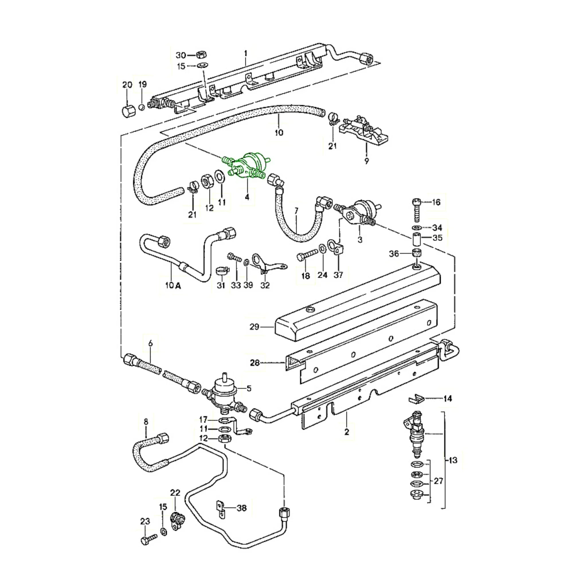 Kraftstoffdruckregler Porsche 964 928_4