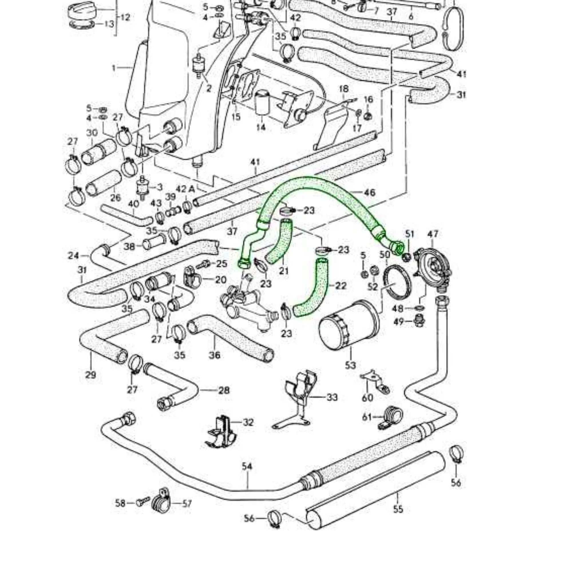 Ölschlauch Kit Thermostat Porsche 964_5