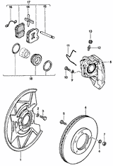 Brake disc cover plate, front | Porsche 924 / 944 | Genuine Porsche Part – image 3