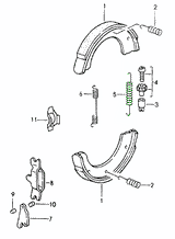 Handbrake shoe return spring | Porsche 911 / 912 / 930 / 964 / 993 / Boxster 986 / 924 / 928 / 944 / 968 – image 3