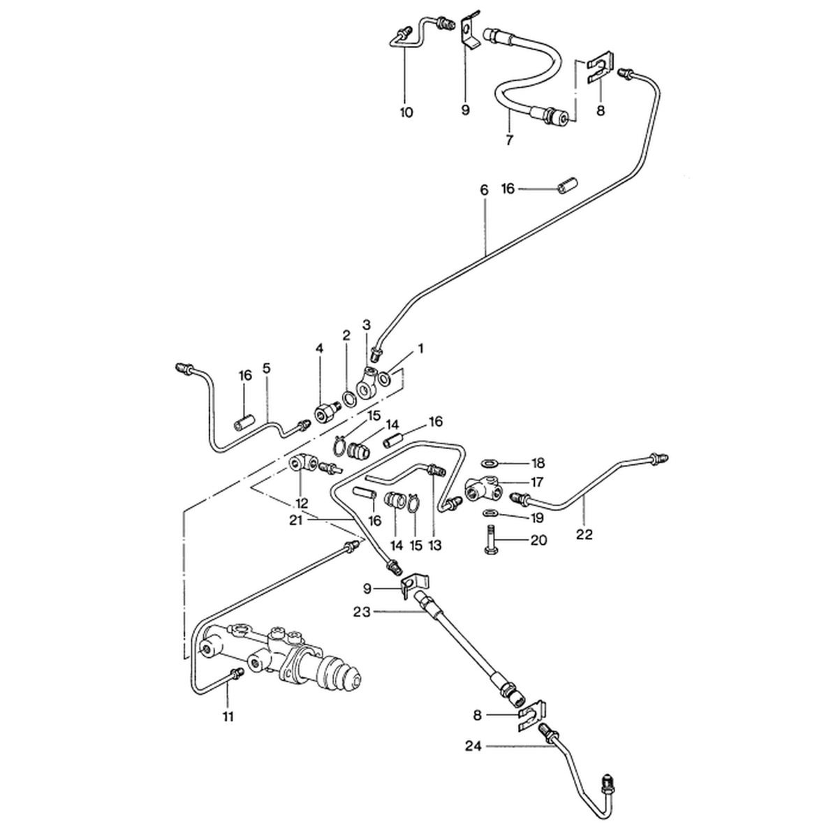 Bremsleitungen hinten | Porsche 911 (1969-83) – OEM
