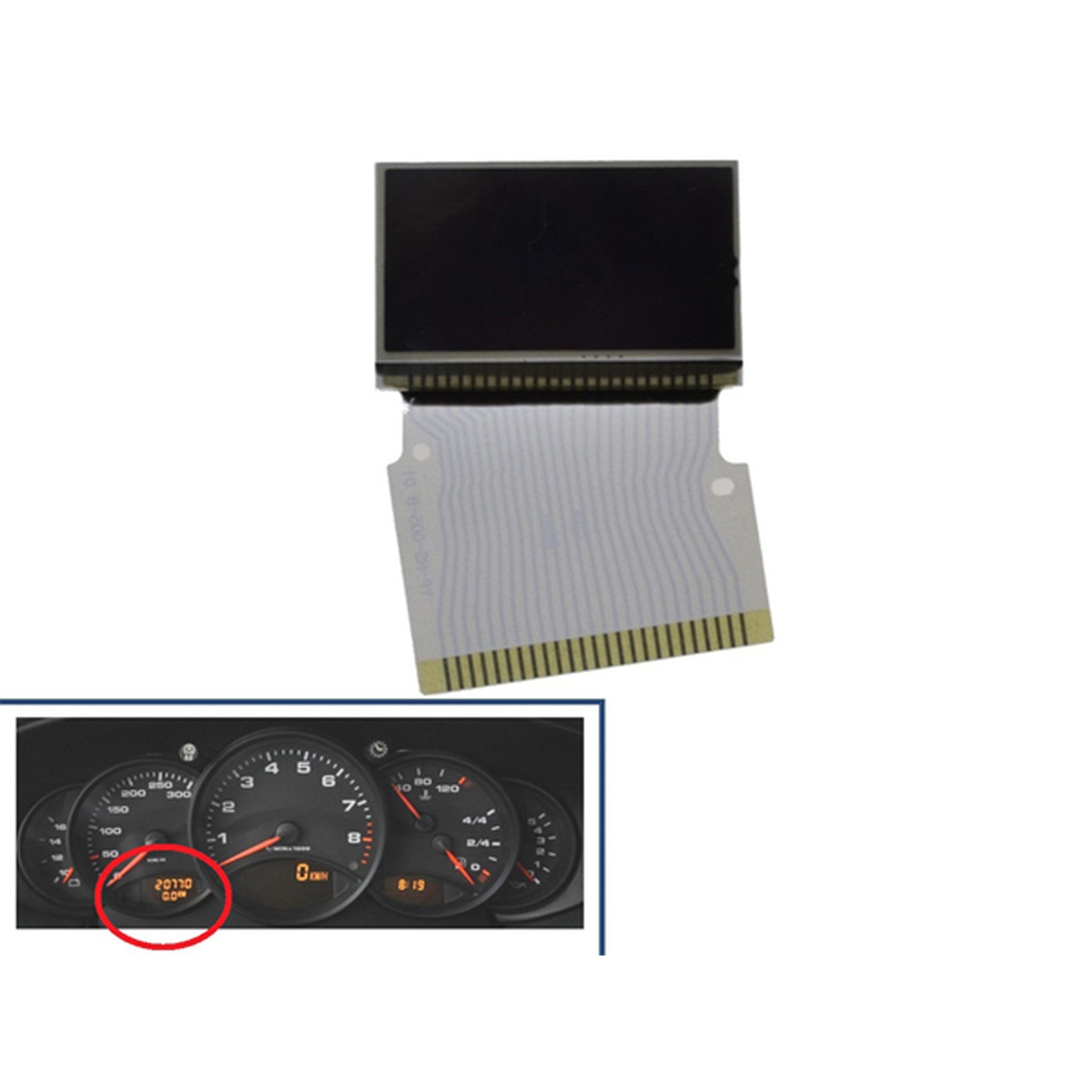 Display-Satz für Kombiinstrument links – Porsche Boxster/Cayman