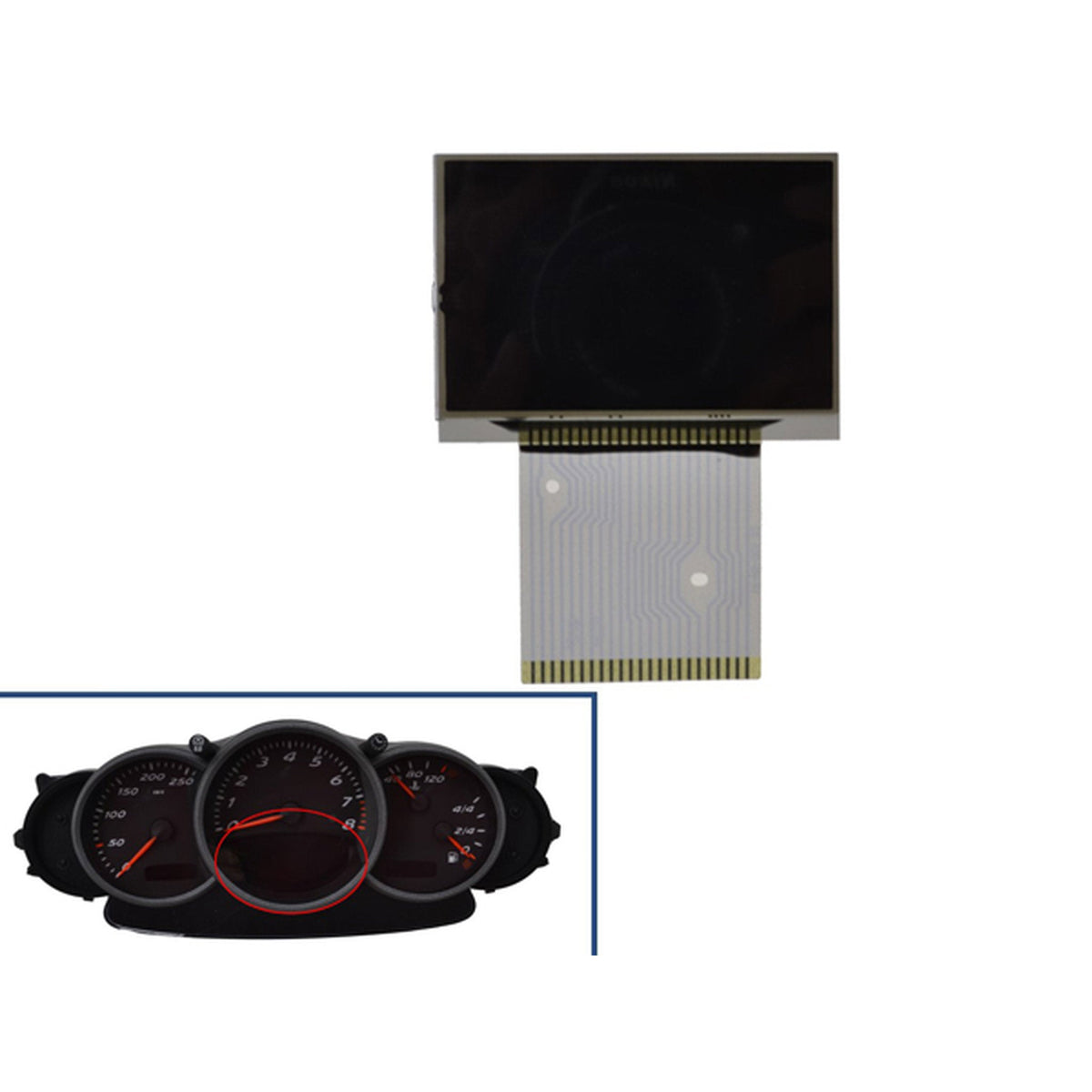 Anzeigeset für Kombiinstrument Mitte – Porsche Boxster/Cayman