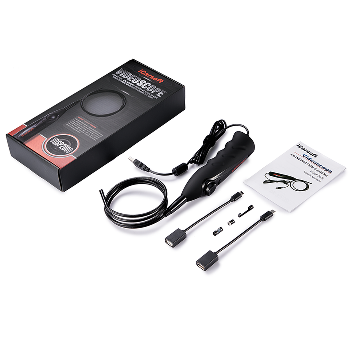 iCarsoft VDSP2000 Videoskop für CR Max BT Diagnosetool | Porsche 968 | OEM / Erstausrüsterqualität