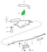 Handbrake Switch Actuator | Porsche 986 / 987 Boxster, 987 / 981 Cayman, 996, 997 | Genuine Porsche Part – image 5