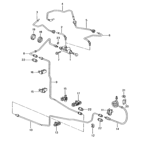 Kupplungsschlauchleitung Porsche 986 Boxster 3.2L M008 – Porsche Boxster/Cayman