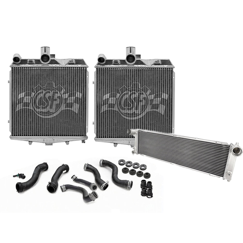 Aluminum radiator for cooling water. Fits Porsche 997 / 987 Boxster / Cayman 987