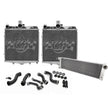 Aluminum radiator for cooling water. Fits Porsche 997 / 987 Boxster / Cayman 987