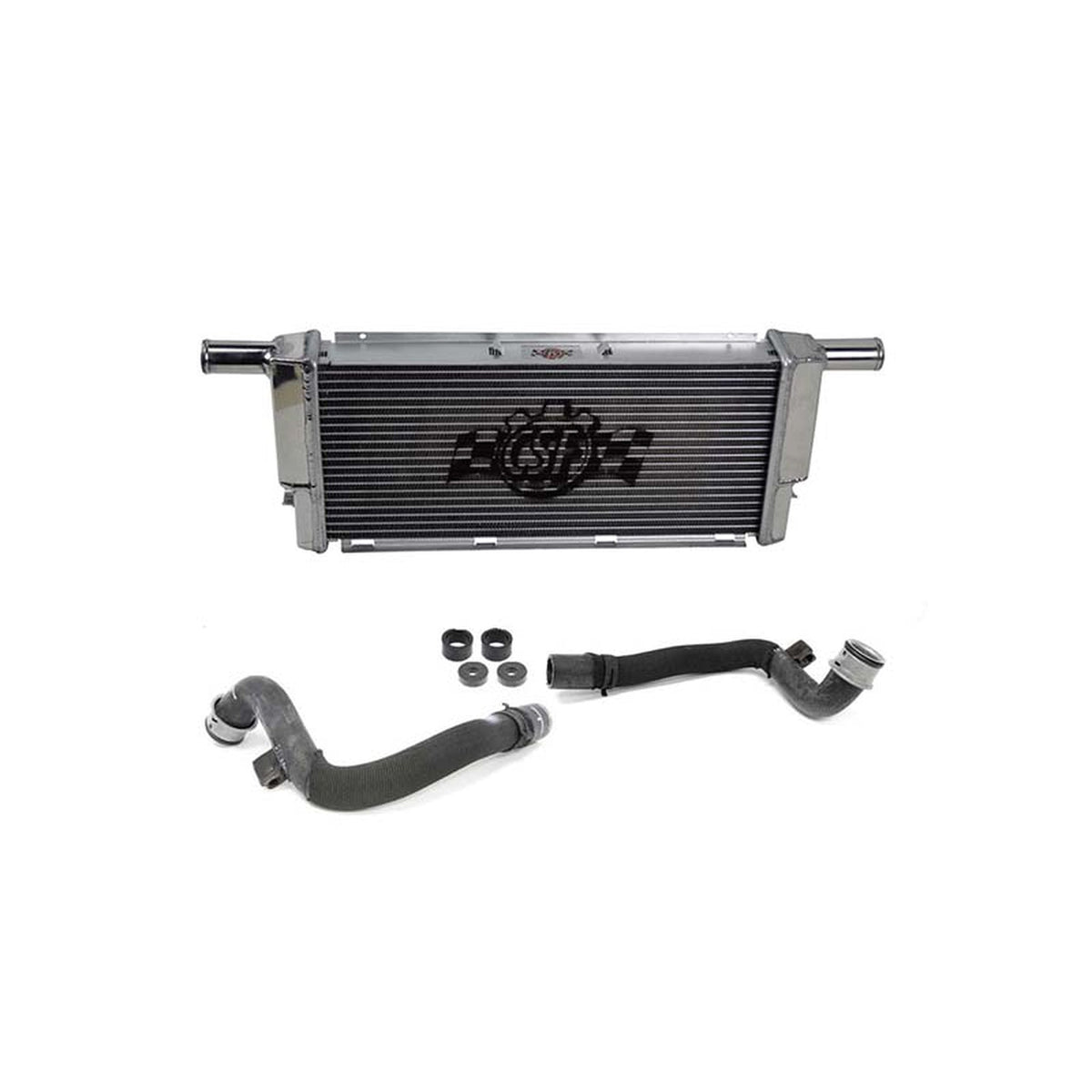Aluminum center radiator with coolant and hoses. Fits – Porsche Boxster/Cayman
