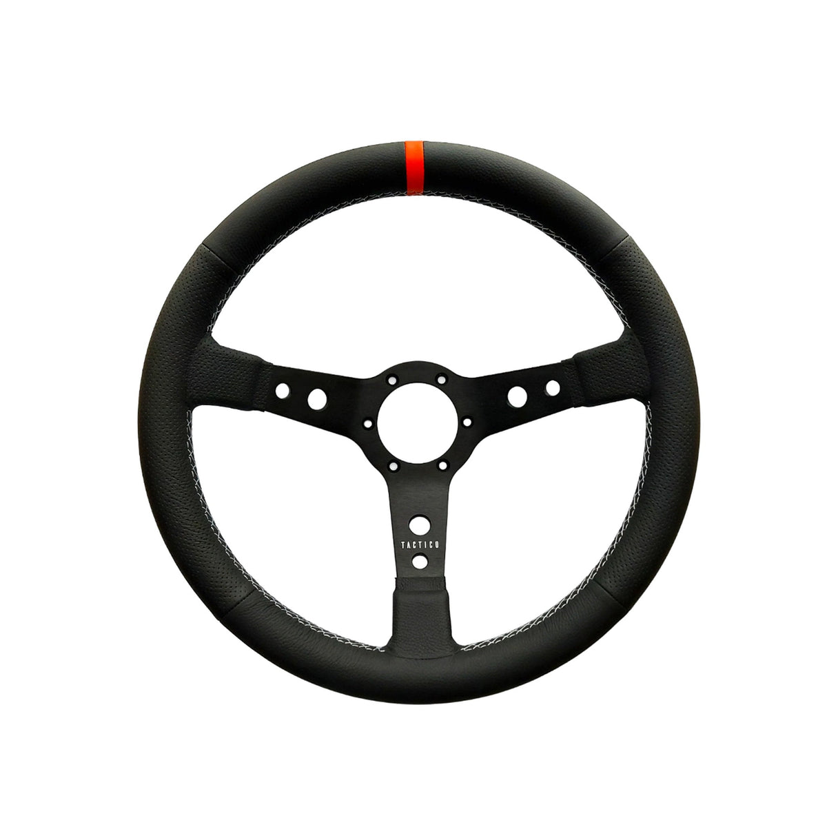 Lenkrad Eau Rouge Sport Air Cooled Leder mit orangen Blinkern 350mm | Porsche 968 | OEM / Erstausrüsterqualität
