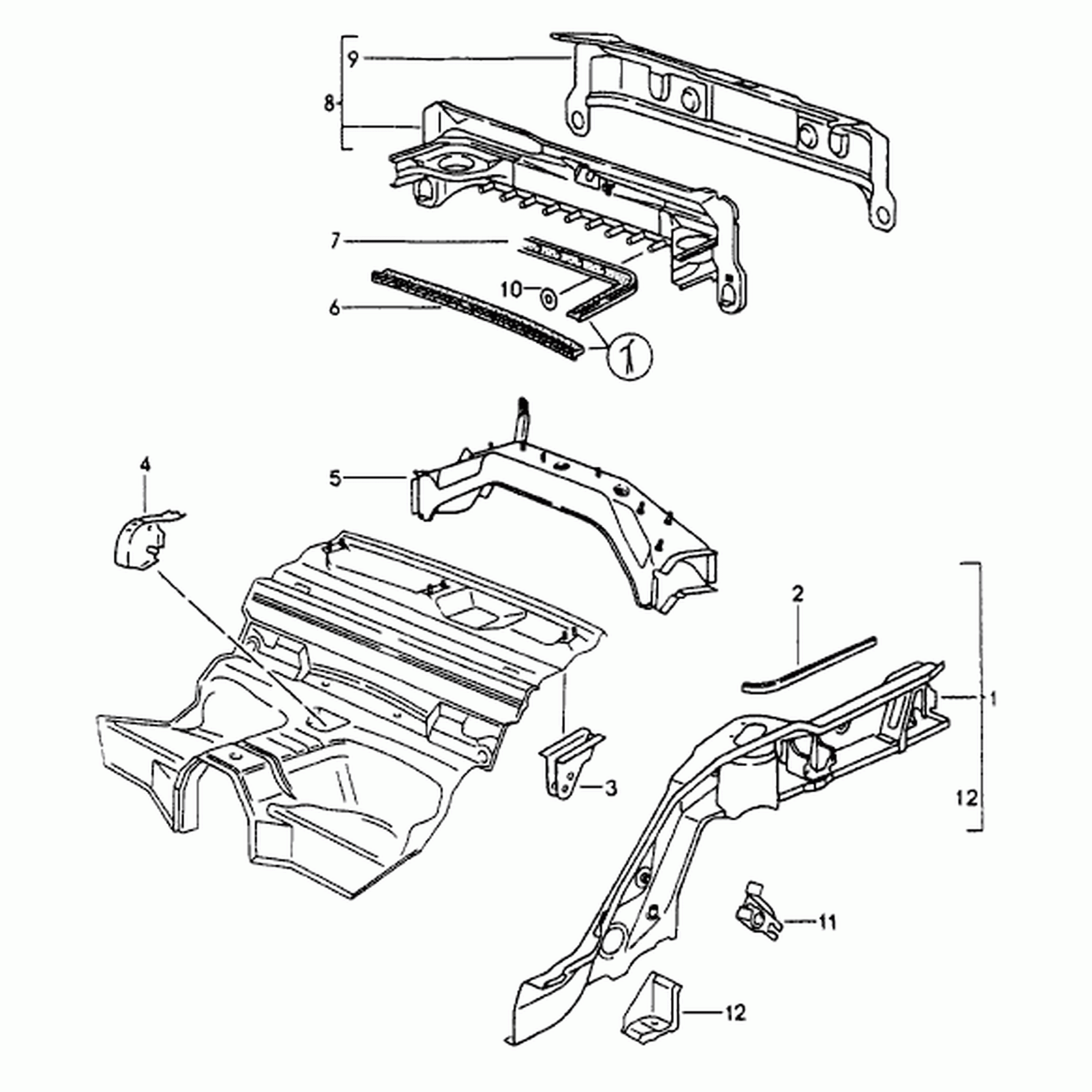 Rear Panel (Chassis) | Porsche 993 1994 – 98 | Porsche Original