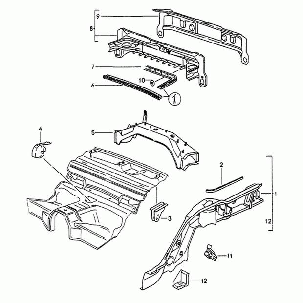 Rear Panel (Chassis) | Porsche 993 1994 – 98 | Porsche Original