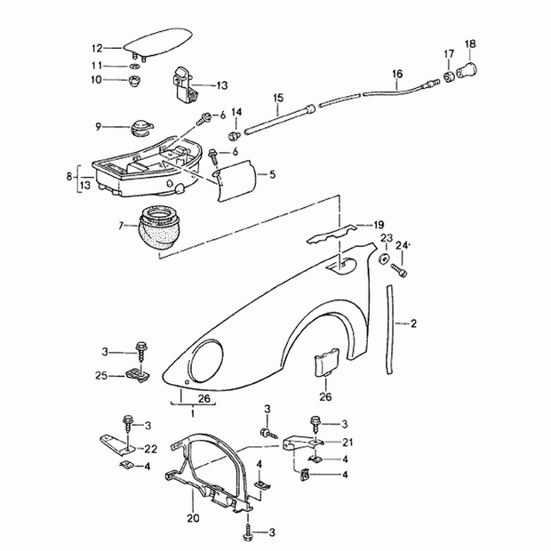 Fuel Flap | Porsche 993 | Porsche Original