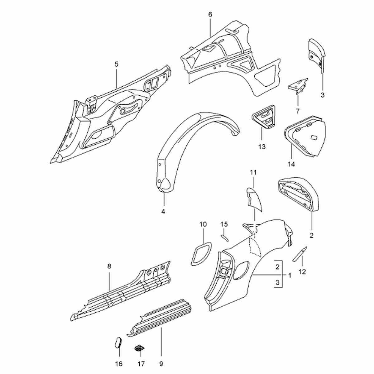 Innere Schwellerverkleidung – Porsche Boxster/Cayman