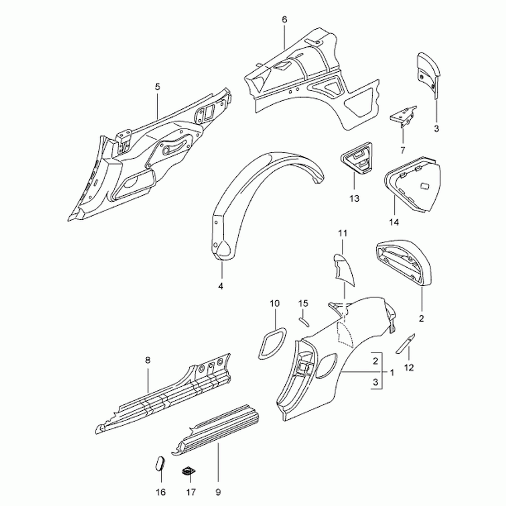 Innere Schwellerverkleidung – Porsche Boxster/Cayman