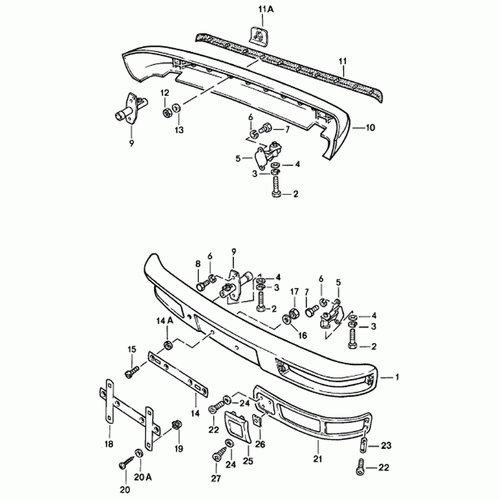 Front Bumper Porsche 944 / 944S