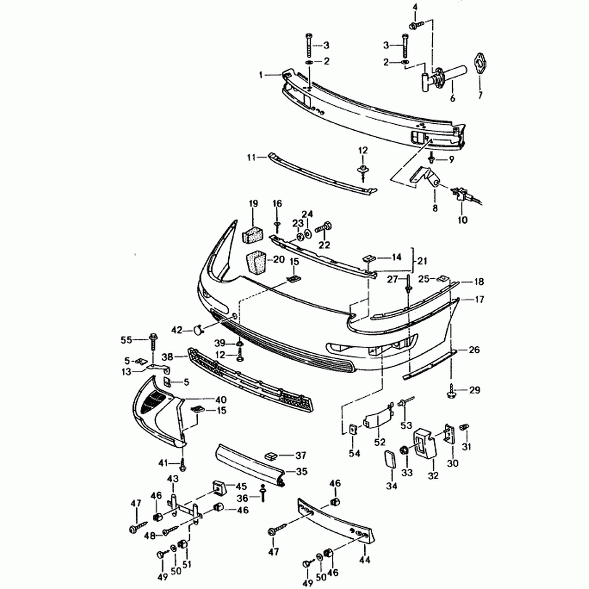 Front Bumper Base | Porsche 993 1994 – 98 | Porsche Original