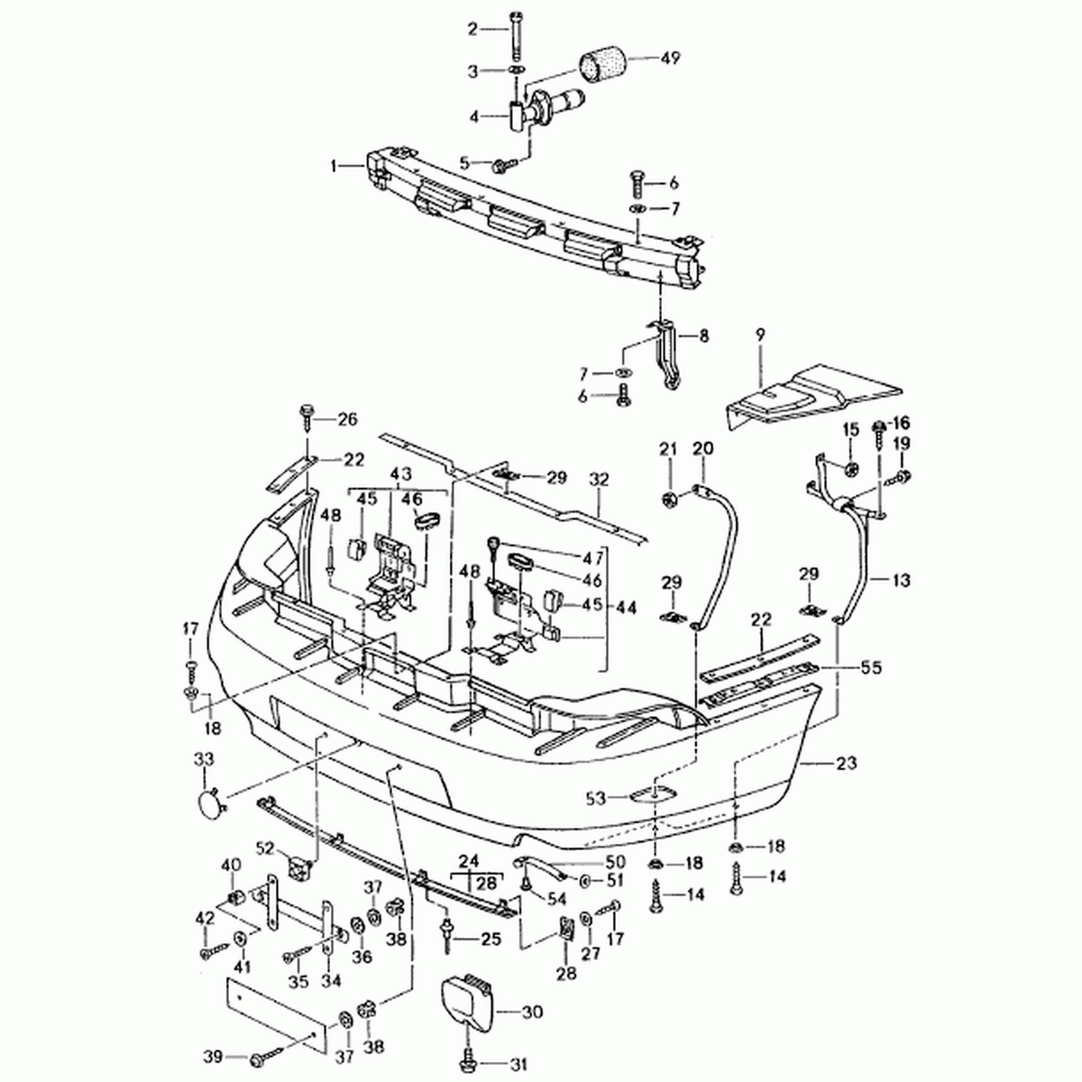 Bracket Bumper Rear Side | Porsche 993 1994 – 98 | Porsche Original