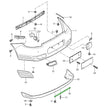 Retaining bar for rear spoiler lip. Porsche 997 Turbo