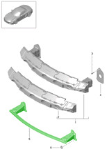 Front bumper protective bar | Porsche 991.1 / Boxster 981 / Cayman 981 | Genuine Porsche Part – image 2