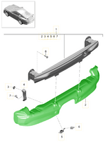 Rear bumper heat shield | Porsche 991 GT3 | Genuine Porsche Part – image 3