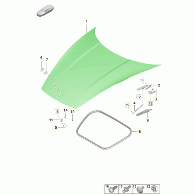 Front Hood Porsche 992 – Original Part