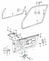 Door Hinge Pin Set with Bushes | Porsche 911 / 912 / 914 / 964 / 993 – image 2